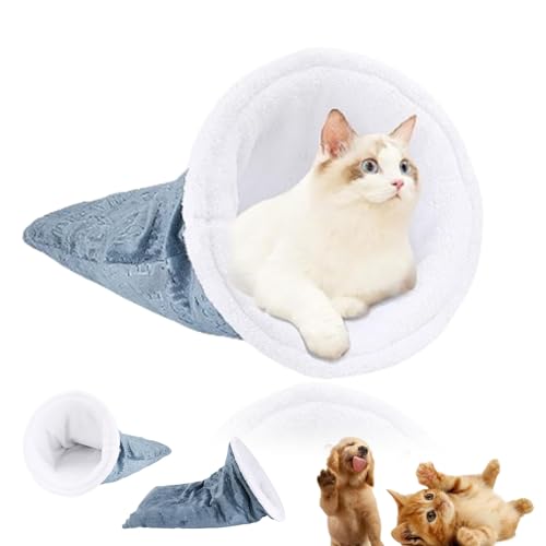 GLSAYZU Cat Sleeping Bag, Cat Winter Sleeping Bag, Cat Winter Bed, Cat Winter Warm Sleeping Bag, Plush Soft Pet Bed, Comfort Bed Pet Sleeping Bag, for Indoor Cats for Small Dogs (1Pc) von GLSAYZU