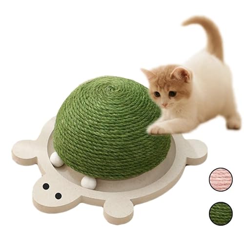 Kratzbrett Katzen Katzen Kratzschaber Spielzeug Katze Kratzbrett Matte Ball Spielzeug for Krallenschärfer Möbel Heimtierbedarf Katzenkratzbrett(Green) von GLigeT