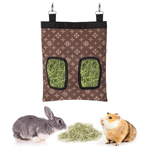 Meerschweinchen Häschen Heu Feeder Tasche Kaninchen Heu Feeder Hängend 600D Oxford Stoff Lagerung Heu Feeder Tasche für Kaninchen Schwein Hamster Kleintiere von GLocKi