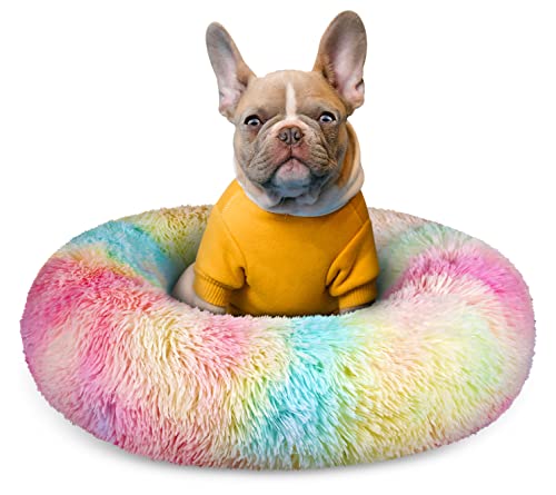 GM Pet Supplies Luxuriöses orthopädisches Hundebett | Flauschige leichte Einlagen für Hunde & Katzen | aus sehr bequemem Kunstfell mit rutschfester Unterseite, maschinenwaschbar von GM PET SUPPLIES
