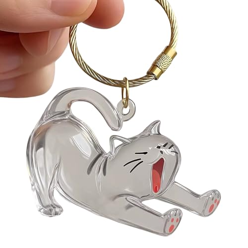 GMBYLBY Klarer Acrylkatzen Haarsammler Mit Katzen Anhänger Dekoration Bequemer Schlüsselbund Pelzen Behälter Für Reisefreunde Haarsammler Keychain GMBYLBY Klarer Acrylkatzen Haarsammler Mit Katzen Anhänger Dekoration Bequemer Schlüsselbund Pelzen Behälter Für Reisefreunde Haarsammler Keychain von GMBYLBY