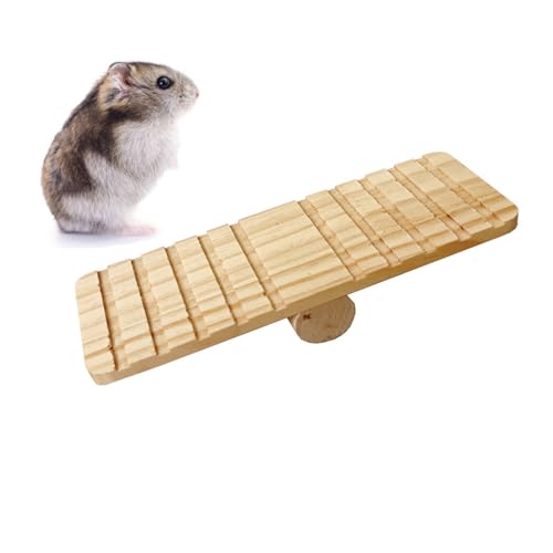 GMBYLBY Pet Kleine Hamster Wippe Hängematte Holz Kauen Spielzeug Brücke Gym Brücke Nagetiere Spielzeug Käfig Montieren Hamster Spielzeug Für Käfig von GMBYLBY