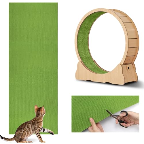 Selbstklebend Kratzbretter Grün Katze Kratzteppich Katze Kratzmatte Katze Wand Teppich Katzen Kratzbrett Katzen Kratzwand(200cmx40cm/78.7 * 15.7 Zoll) von GMMG