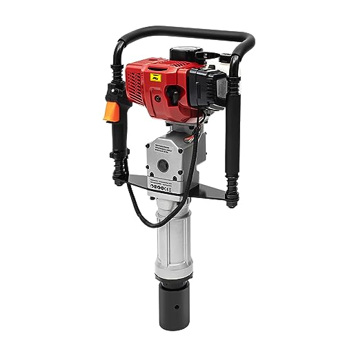 GMSLuu 2 Takt Benzin Motor Pfahlramme Pfostenramme Pfostentreiber Zaunbau Luftkühlung Einzylinder 1900W 6500RPM für Gartenzaun von GMSLuu