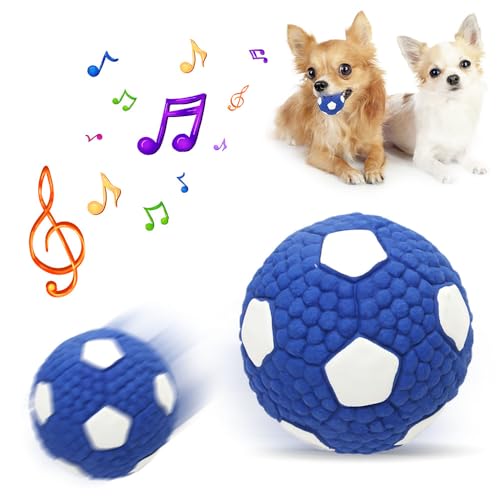 Immortal Toy for Aggressive Chewers, 2024 Neu langlebig weich hundespielzeug Ball, hochwertig Hundeball Unzerstörbar für Große Mittelgroße Kleine Hunde (blau - 2 Stück) von GMTEO