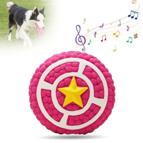 Immortal Toy for Aggressive Chewers, 2024 Neu langlebig weich hundespielzeug Ball, hochwertig Hundeball Unzerstörbar für Große Mittelgroße Kleine Hunde (rot) von GMTEO