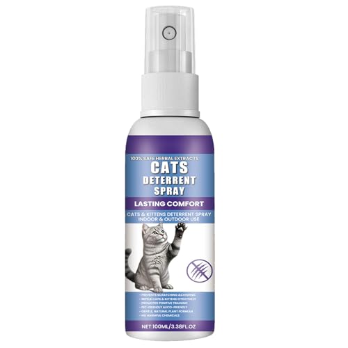 GNAUMORE Anti Kratz Spray fur Katzen,Kratzfestes Spray,Kratzschutz fur KatzeHund,Katzenfernhaltespray Möbel,Anti Kratz Spray Katzen,Fernhaltespray Katzen fur Sofa,Mobel,Schutzt lhr Zuhause 100ml von GNAUMORE