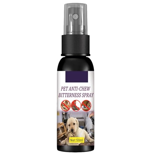 GNAUMORE Bitteres Hundespray, Anti-Kau-Spray für Hunde, Haustier-Stop-Kauspray, Hunde gegen Kauen, Bitter-Hundespray für Hunde, stoppt das Kauen, Anti-Kau-Spray für Hunde, Verhaltenstrainingshilfe, 50 von GNAUMORE