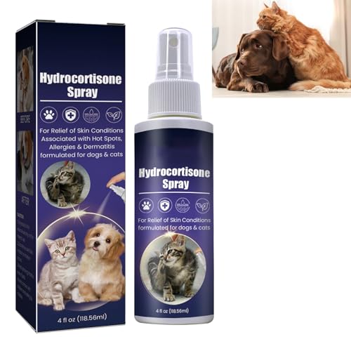 GNAUMORE Haustier-Hautpflege-Spray, Katzen- und Hunde-Hautpflegespray, Hautprobleme für Katzen und Hunde, Haustier-Spray, Haustierpflege, Anti-Juckreiz-Spray, beruhigendes Spray für drinnen und von GNAUMORE