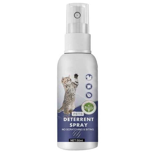 GNAUMORE Kratzfestes Spray für Katzen,Anti Kratz Spray fur Katzen,Anti Kratz Spray Katzen,Kratzschutz für Katze Hund,Fernhaltespray Katzen,Kratzfestes fur Sofa,Mobel,schutzt lhr Zuhause 50ml von GNAUMORE