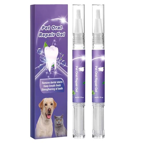 GNAUMORE Pet Oral Repair Gel,Pet Clean Teeth Cleaning Gel,Gel for Oral Care of Pets,Gel Care Cleaner,Oral Care Gel for Pets,Pet Breath Freshener,Eliminates Bad Breath Combats Tartar 2PC von GNAUMORE