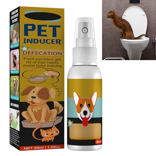 Hundetöpfchentrainingsspray, Haustier-Defäkations-Induktion, Lockstoffspray, Töpfchentrainingsspray für Katzen und Welpen, Toilettentrainingsspray für Haustiere, Hundetoiletten-Trainingshilfe, von GNAUMORE