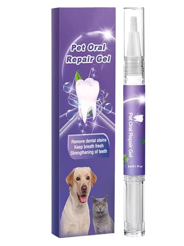 Oralgel ohne Bürste für Haustiere,Mundreparaturgel für Haustiere,Oralreparaturgel für Haustiere,Orales Gel für Haustiere,Zahnreinigungsstift für Hunde und Katzen,Zahnpflege für Hunde und Katzen von GNAUMORE