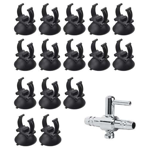 Pipe Heater Holder Aquarium,Holder Suction Cups Clips Aquarium,Aquarium Suction Cups,Aquarium Suction Cup Clips,Générique Aquarium Suction Cup,Aquarium Heater Suction Cups,Aquarium Air Hose Valve von GNAUMORE