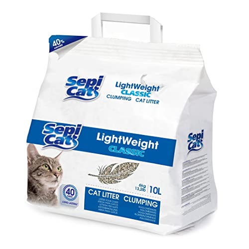 Lightweight Classic Bindemittelsand, umweltfreundlich, mit hoher Kapazität, Katzenstreu, 10 l, empfohlen für Katzen mit langem Fell von GNCPets