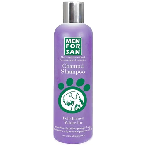 Menforsan Shampoo für Hunde, weißes Haar, 300 ml, spezielles Shampoo für weißes Haar: Intensiviert und verbessert den Glanz Ihres Hundes von GNCPets