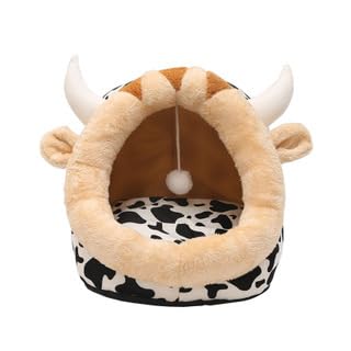 GODARM Weiches Bett mit Cartoon-Modellierung, universell für Katzen und Hunde, geben Sie Ihrem Haustier ein gemütliches Nest! (G,35 x 35 x 32 cm) von GODARM