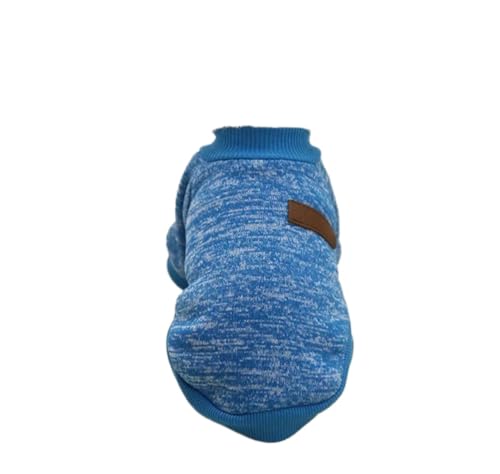 Hundekleidung für kleine Hunde, weicher Haustierpullover, für den Winter, Chihuahua-Kleidung, klassisches Haustier-Outfit, kleine Hundekleidung (Blau, S) von GOFDASY