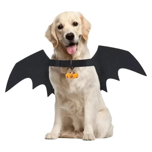 Hundekostüme für Halloween, Katzen, Haustierkleidung, Fledermaus-Stil, Weihnachtskleidung für große Hunde (Größe XL) von GOFDASY