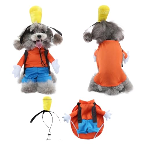 Lustiges Haustierkostüm für Haustiere, Cosplay, Claus-Form, Party, ausgefallenes Festival, tödliche Puppe, Weihnachten, Haustierkleidung, Halloween, Katzenkostüm (PF90, XL (8–10 kg) von GOFDASY