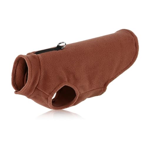 Weiche Hundekleidung, warme Hundeweste, Umhang, Haustier-Winterkleidung, Jacke, Mantel für kleine und mittelgroße Hunde, Chihuahua, S-2XL (Braun, M) von GOFDASY