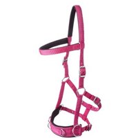 GOLDHORSE Kappzaum Basic pink WB (Warmblut) von GOLDHORSE