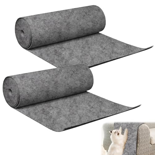 200cmx40cm Selbstklebend Kratzmatte Katze, Kratzteppich Katze Wand DIY Trimmbarer Kratzbrett Katze, Katzenkratzmatte Kratzschutz Sofa Katze AntiKratz Tape für Katzenständer Holzgriff Katzenturm von GOMETY