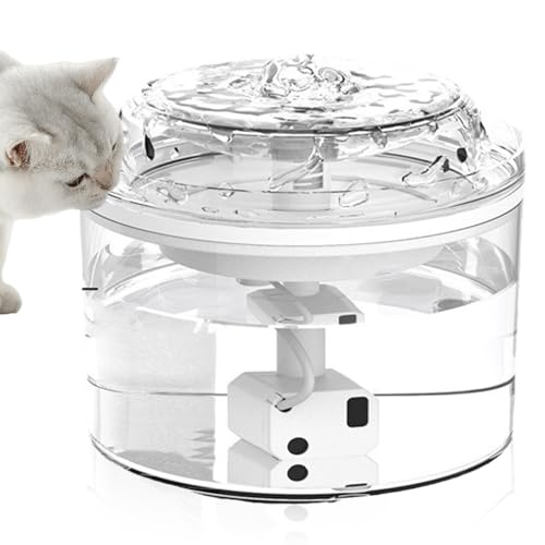 Katzenwasserbrunnen, 1.8L Automatischer Katzenbrunnen Trinkbrunnen Katzenwasserspender Katzentrinkbrunnen für Katze, Leise Wasserpumpe Brunnen Trinkbrunnen für Katzen Hunde, Weiß Katzenwasserbrunnen, 1.8L Automatischer Katzenbrunnen Trinkbrunnen Katzenwasserspender Katzentrinkbrunnen für Katze, Leise Wasserpumpe Brunnen Trinkbrunnen für Katzen Hunde, Weiß von GOMETY