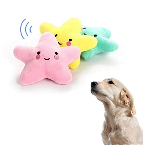 Zonfer 1pc Hund Quietschende Spielzeug Haustier-welpen-plüsch-ton Chew Spielzeug-Set Für Small Medium Hunde Katzen Tiere Einwirkengalaxien Spielzeug (pink) von GONDMAX