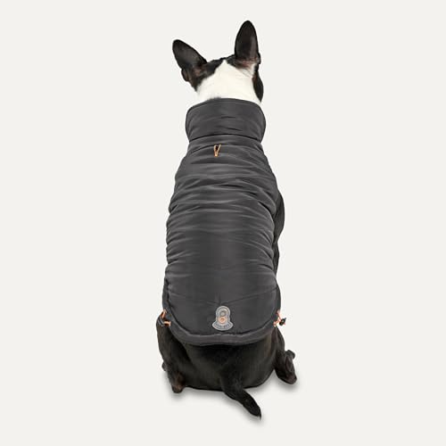 Signature Jacke für Hunde, Stehkragen, Größe XL, Schwarz von GOO EEZ