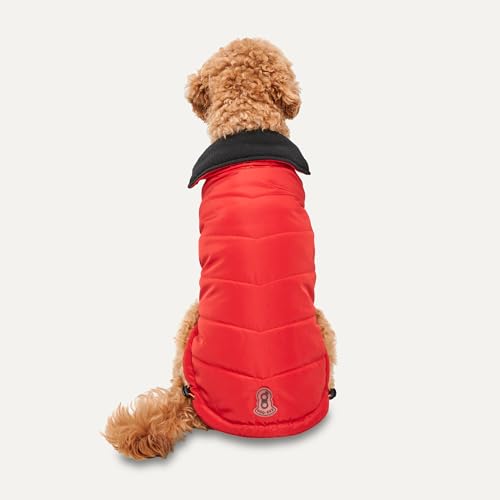 Signature Jacke für Hunde mit Stehkragen (Rot, Größe 2XL) von GOO EEZ