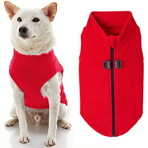 GOOBY Zip Up Fleece-Weste für kleine Hunde von GOOBY