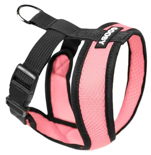 Gooby Comfort X Head in Harness – Rosa, Klein – No Pull Kleines Hundegeschirr Patentierter Würgefreier X-Rahmen – Perfekt für unterwegs Hundegeschirr für mittelgroße Hunde Kein Ziehen oder kleine von GOOBY