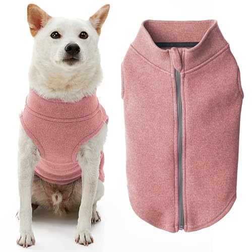 Gooby Hundepullover aus Mikrofaser, Fleece, mit Reißverschluss, Größe XXL, warm, doppellagig, weiches Mikrofaser-Fleece, für kleine Hunde, Jungen und mittelgroße Hunde von GOOBY