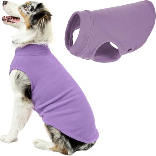 Gooby Hundeweste für kaltes Wetter, Stretch-Fleece, Größe 5XL, Lavendelfarben von GOOBY