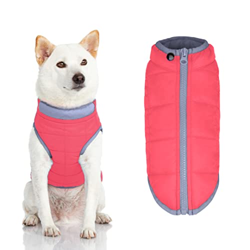 Gooby Komfortjacke – warme wasserabweisende Hundejacke mit Reißverschluss – für kleine und mittelgroße Hunde von GOOBY