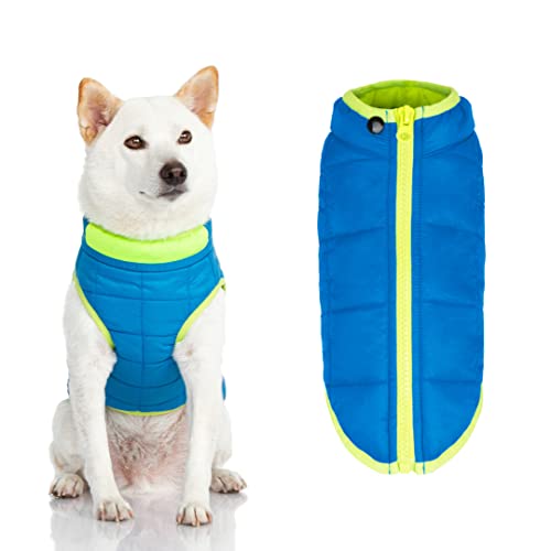 Gooby Komfortjacke – warme wasserabweisende Hundebekleidung Hundejacke mit Reißverschluss – für kleine und mittelgroße Hunde von GOOBY