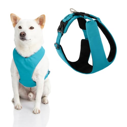 Gooby Lite Gear Z Hundegeschirr, kratzfest, ergonomisches Hundegeschirr mit Stoßdämpfung, Kopf-In-Design für große Hunde von GOOBY