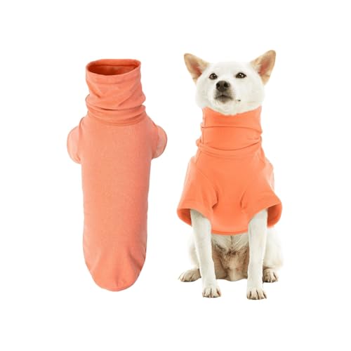 Gooby Rollkragen-Mikrofaser-Stretch-Fleece, Flamingo, Größe XS, warm und leicht, extra Schicht für kleine Hunde und mittelgroße Hunde von GOOBY