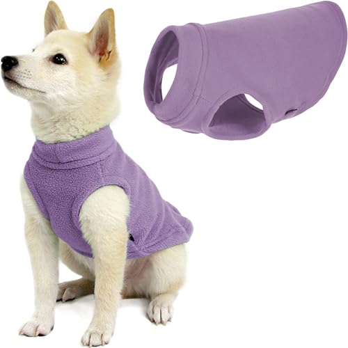 Gooby Hundeweste für kaltes Wetter, Stretch-Fleece, Größe S, Lavendel von GOOBY