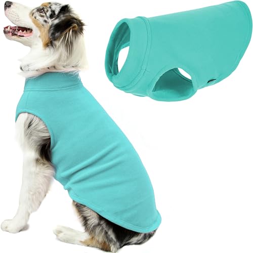 Gooby - Stretch-Fleece-Weste, Pullover, Fleece-Weste, Jacke, Pullover für Hunde, Minze, 3XL. von GOOBY