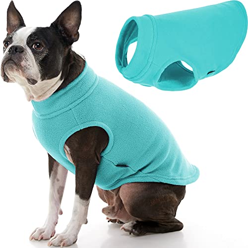 Gooby - Stretch Fleece Weste Pullover Fleece Weste Jacke Sweater für Hunde Mint, Large von GOOBY