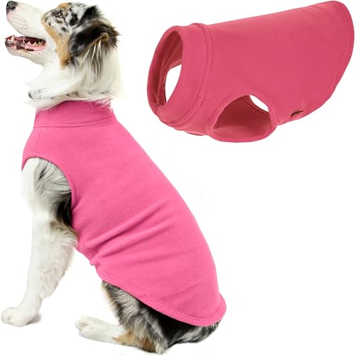 Gooby Hundepullover aus Stretch-Fleece, warmer Pullover, Fleece-Hundejacke, Winter-Hundekleidung für kleine Hunde, große Hunde, Jungen oder Mädchen, weiche, super dehnbare Fleece-Weste, Hundepullover, von GOOBY