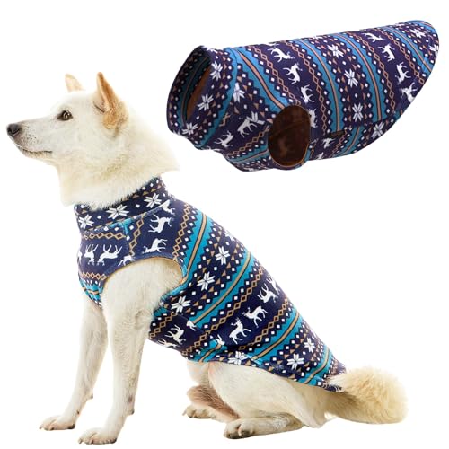 Gooby Hundepullover aus Stretch-Fleece, warmer Pullover, Fleece-Hundejacke, Winter-Hundekleidung für kleine, große Hunde, Jungen oder Mädchen, weiche, super dehnbare Fleece-Weste, Hundepullover, von GOOBY