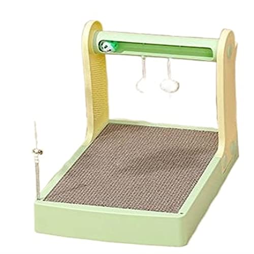 GOOFFY Cat Scratcher Board Interaktives Spiel Katzenspielzeug Schleifnägel Kratzbaum for Katzen Klettertraining Möbel Schutzspielzeug Katze (Size : Green) von GOOFFY