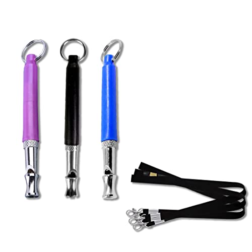 3 StüCk Hundepfeife, Professionelle Ultraschall-Hundepfeife Mit Lanyard, Einstellbares Hochfrequenz-HundezubehöR, Geeignet FüR Modernes Hundetraining (8 * 0,9 Cm) Zum Stoppen Des Hundebellens von GOOMICK