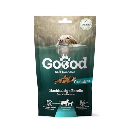 Goood 60879 - Adult - Soft Gooodies Nachhaltige Forelle-Snack - Hunde-Leckerli für ausgewachsene Hunde - 100 g Inhalt von GOOOD