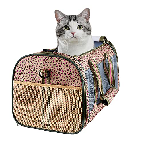 GOOPAWS Transporttasche für Haustiere, weich, von Fluggesellschaften zugelassen, zusammenklappbar, strapazierfähig, für Hunde und Katzen und kleine Tiere, 48 cm von GOOPAWS