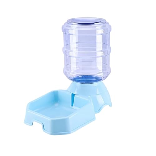 Automatischer Hundefutterspender, Hohe Kapazität, Tiernahrungsnapf, Schwerkraft-Wasserspender, Futternapf for Hunde Und Katzen, 3,8 L, Hundezubehör (Size : 3.8L Waterer2) von GOPEO