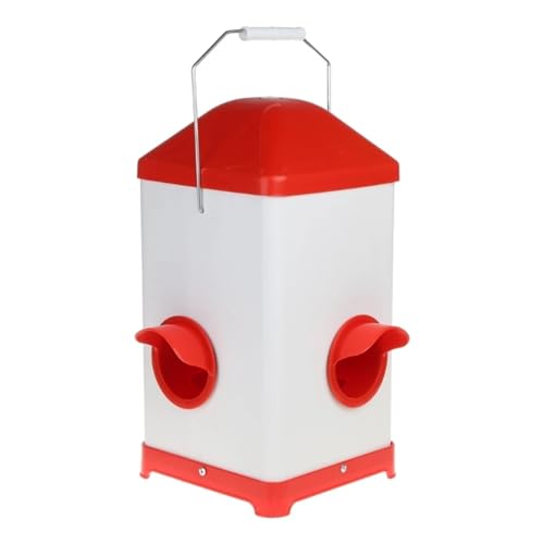 Geflügel-Wasserspender, Futtereimer/Wasserbehälter, Tränken for Hühner (Size : Feeding Food Bucket) von GOPEO